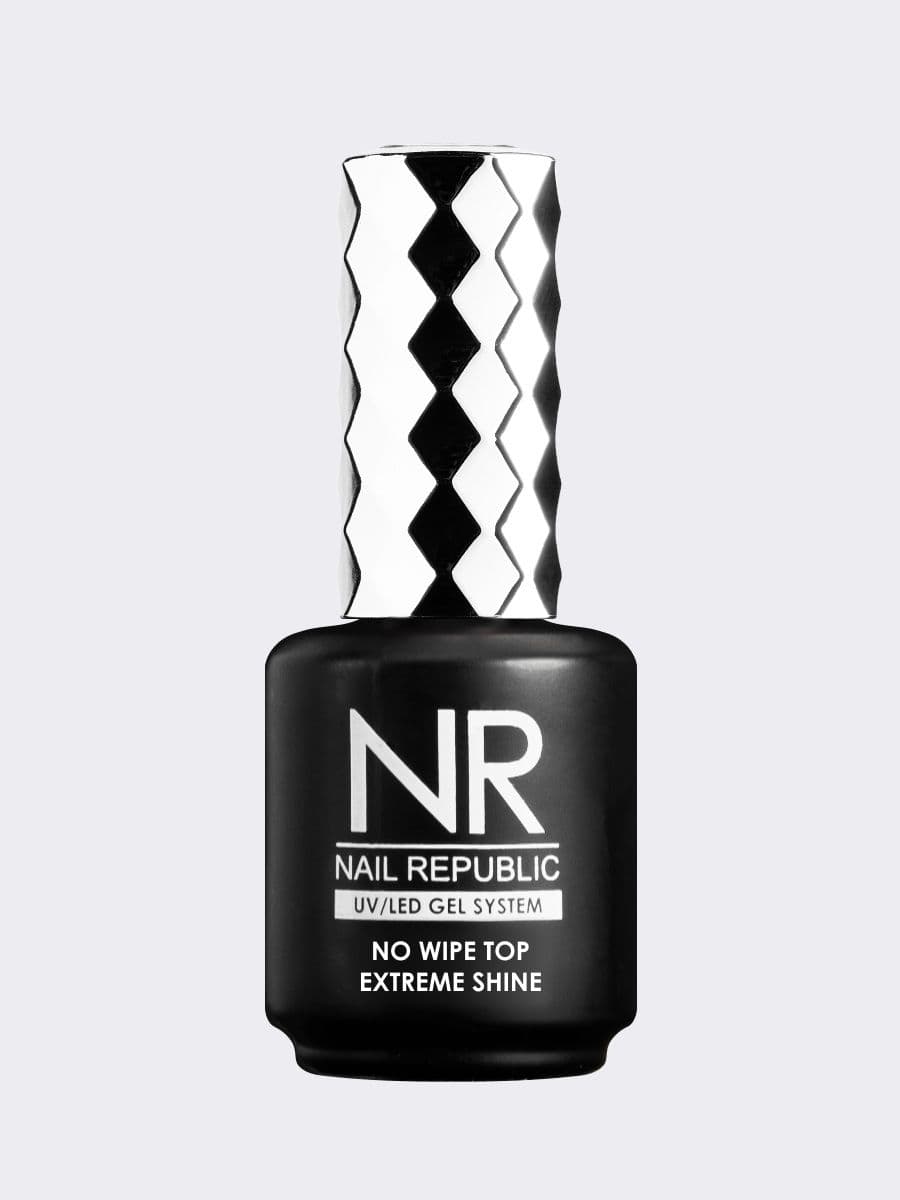 Nail Republic, TOP NO WIPE Extreme Shine (15 мл)