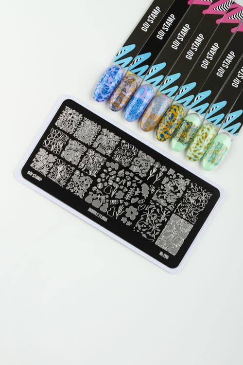 Go! Stamp, Пластина для стемпинга 295 Double Flora