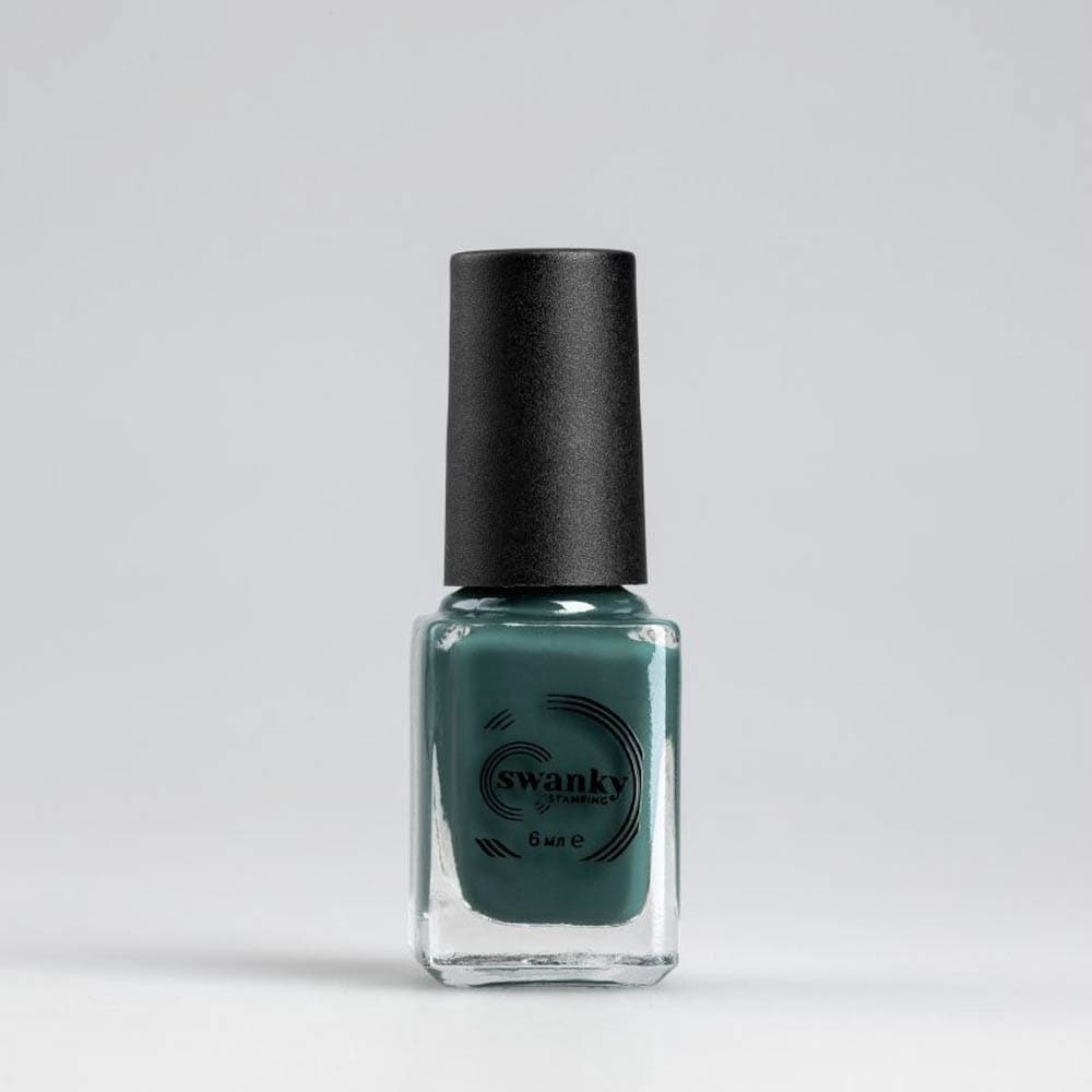 Swanky Stamping, Лак для стемпинга S040, малахитовый 6мл #