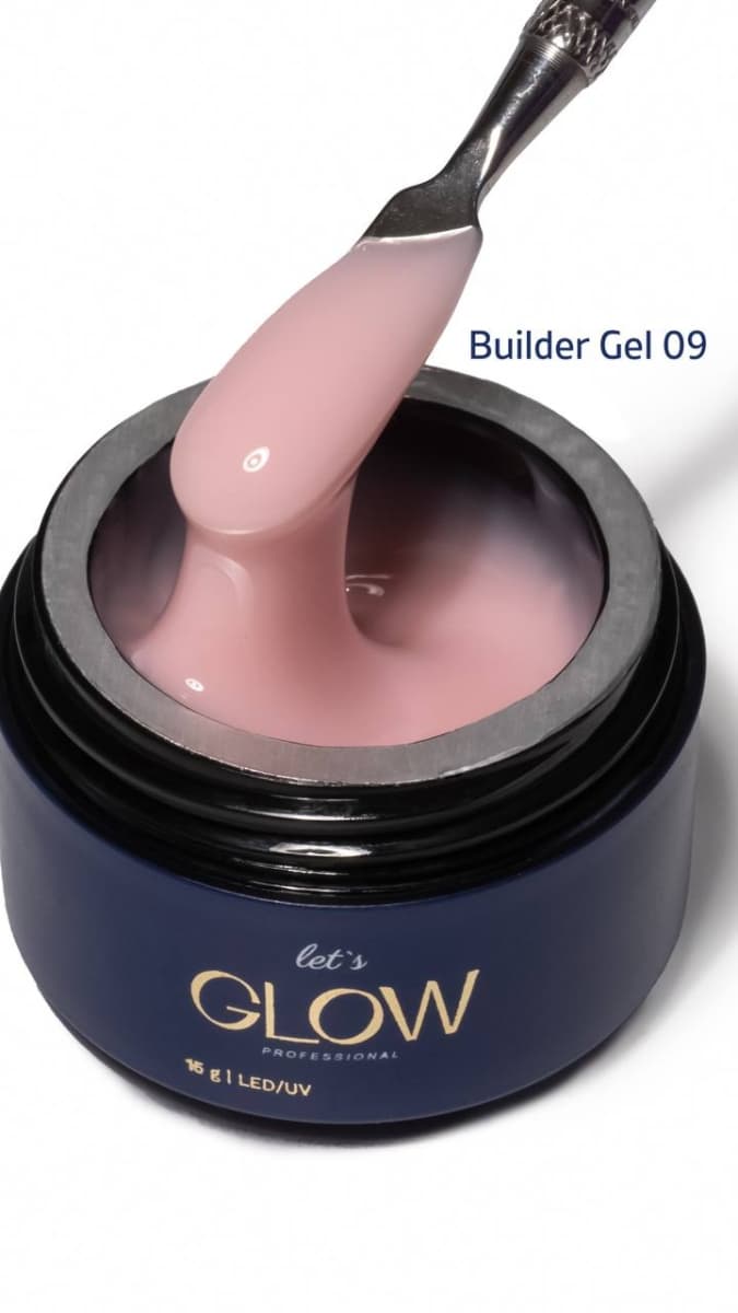 LetsGlow Строительный гель Builder gel №09 13гр
