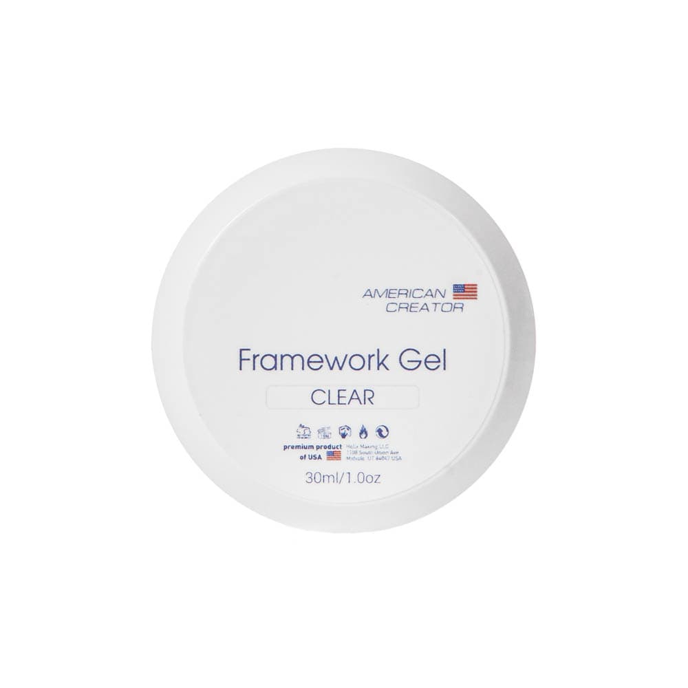 American Creator, Гель для наращивания ногтей Framework Gel "Clear" (30ml)