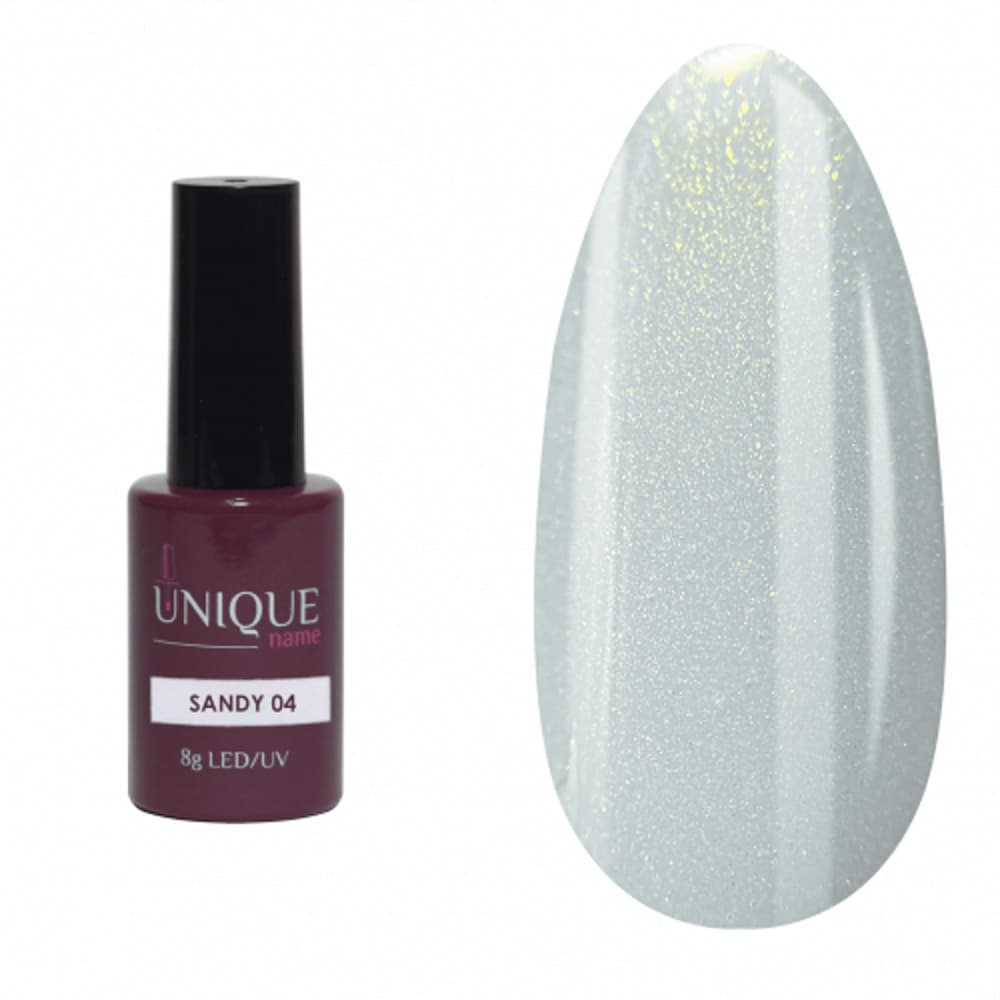 Unique, Гель-лак Песчаный 04 (Sandy 04) (8ml)