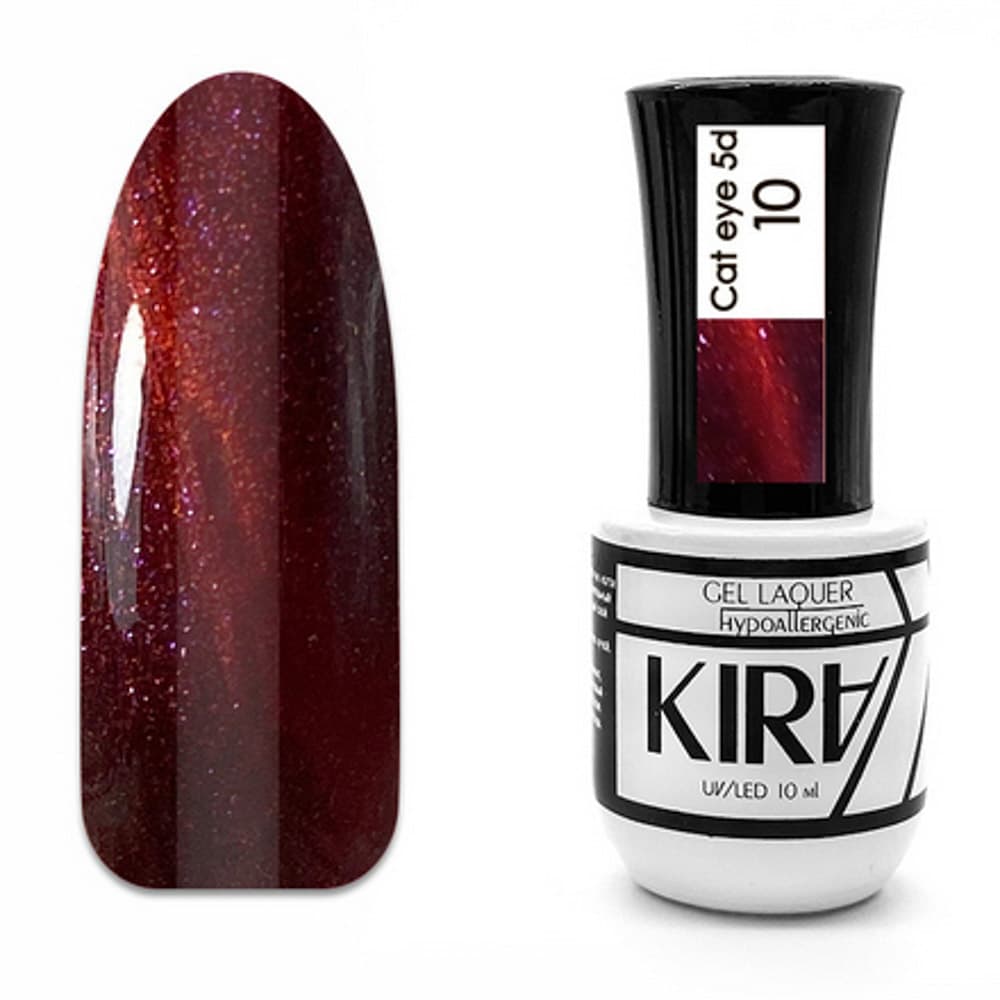 КИРА гель-лак CAT EYE 5D 010 10мл #