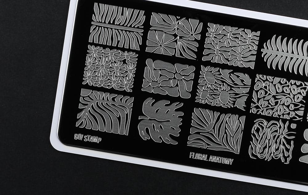 Go! Stamp, Пластина для стемпинга 230 Floral Anatomy