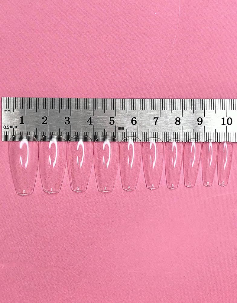 Imen, Типсы easy nails Natural Coffin short