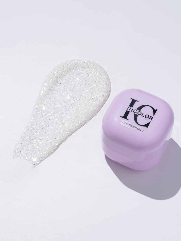 Incolor, Гель Опаловое серебро Opal Silver gel №1 15г