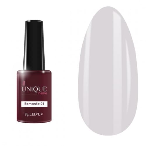 Unique, Гель-лак Романтика 01 (Romantic 01) (8ml)