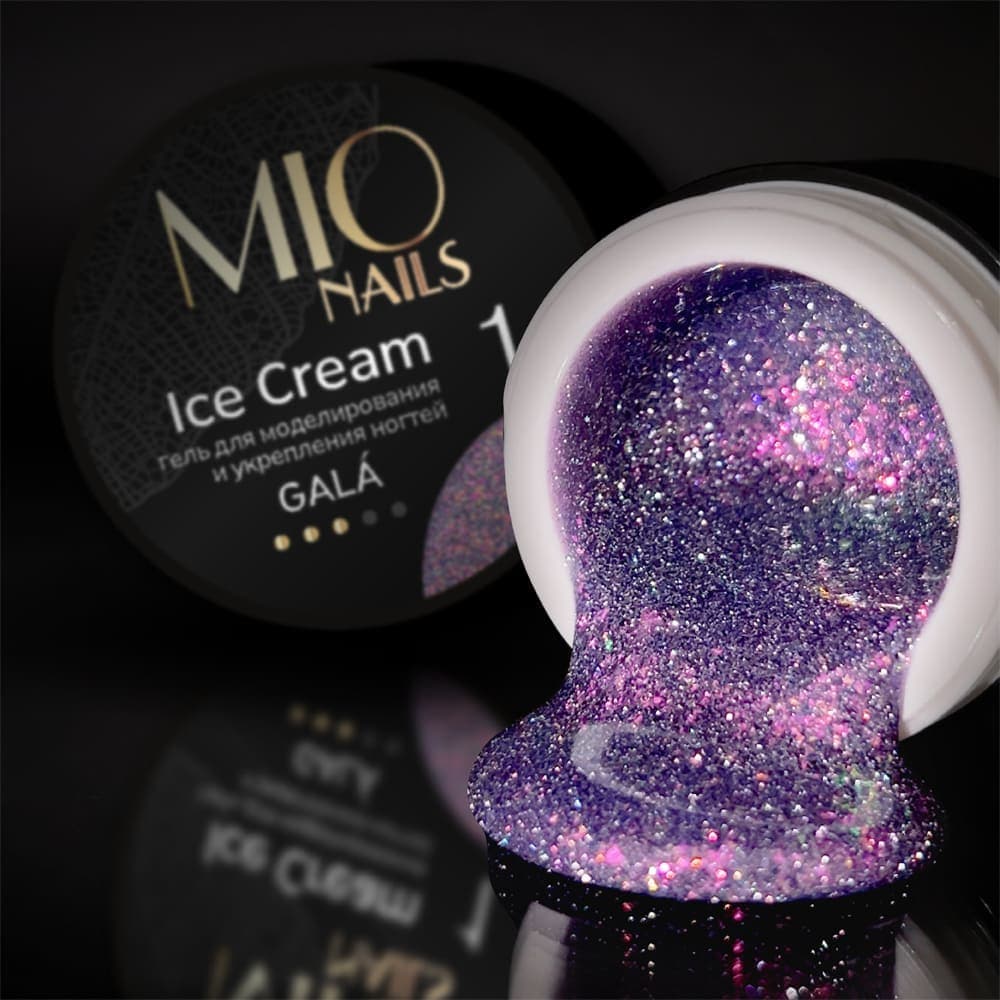 MIO Nails, Гель для моделирования ногтей Ice Cream Gel Gala- #01 13г