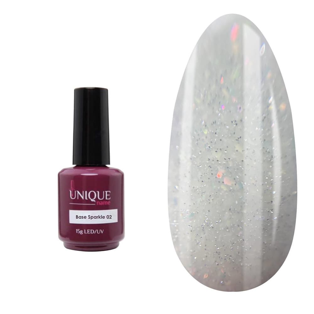 Unique, База Сияние 02 (Sparkle 02) (15ml) #