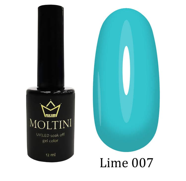 Moltini цветной гель-лак "Lime" 007. 12 мл.