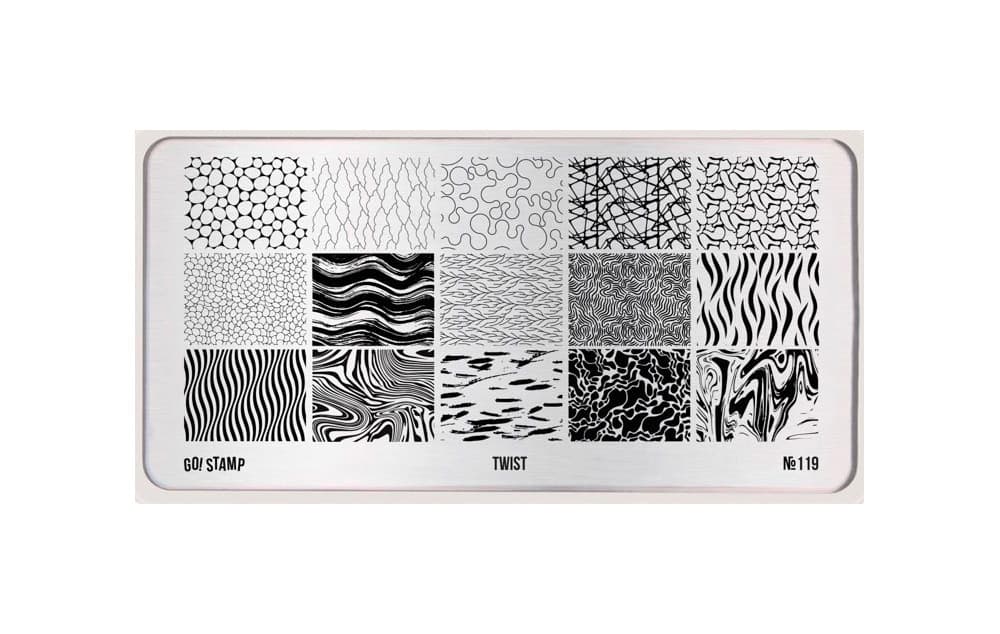 Go! Stamp, Пластина для стемпинга 119 Twist