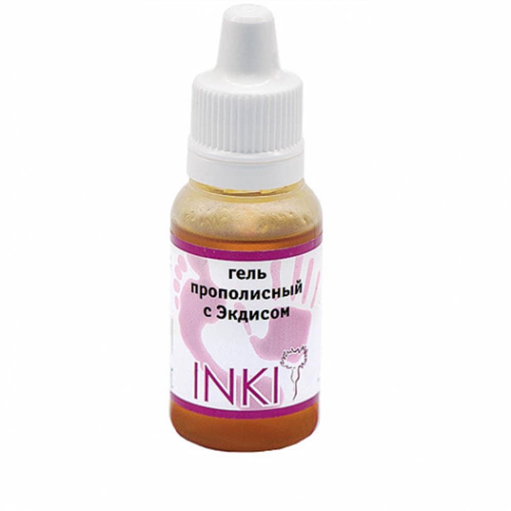 INKI, Гель прополисный с Экдисом prppolis gel with Ecdys,15мл