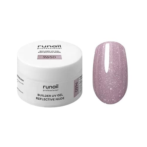 Runail, Моделирующий УФ-гель светоотражающий BUILDER UV GEL REFLECTIVE NUDE 15 г №9650