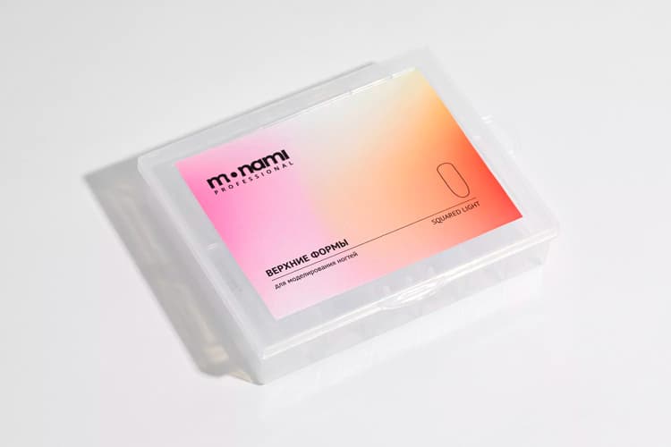Monami, Верхние формы для моделирования ногтей "Squared light" (6)