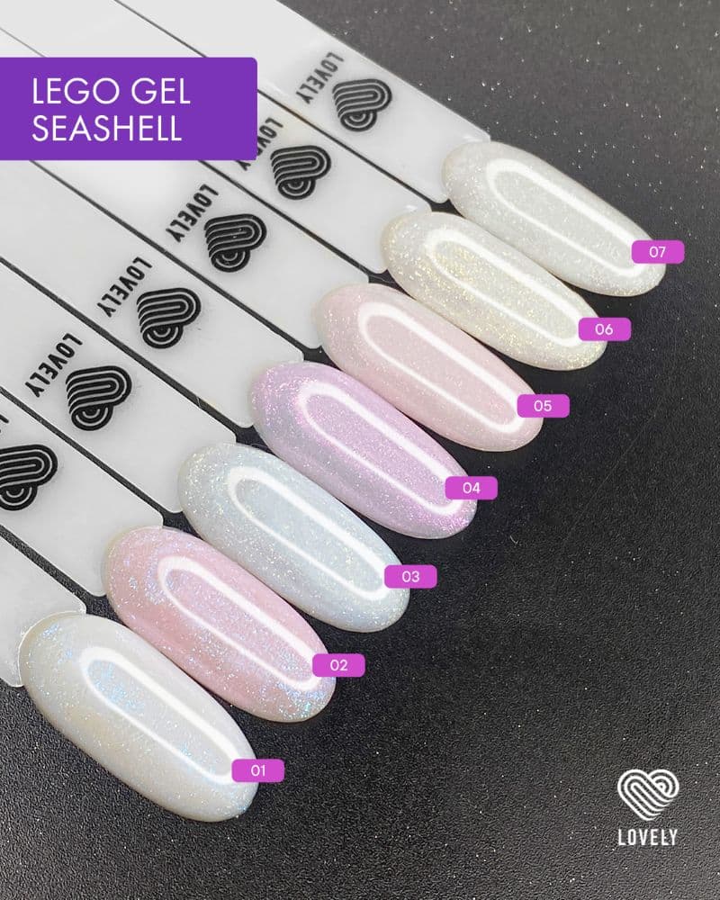 Lovely, Гель для наращивания и укрепления Lego Gel Seashell 07, 15 ml