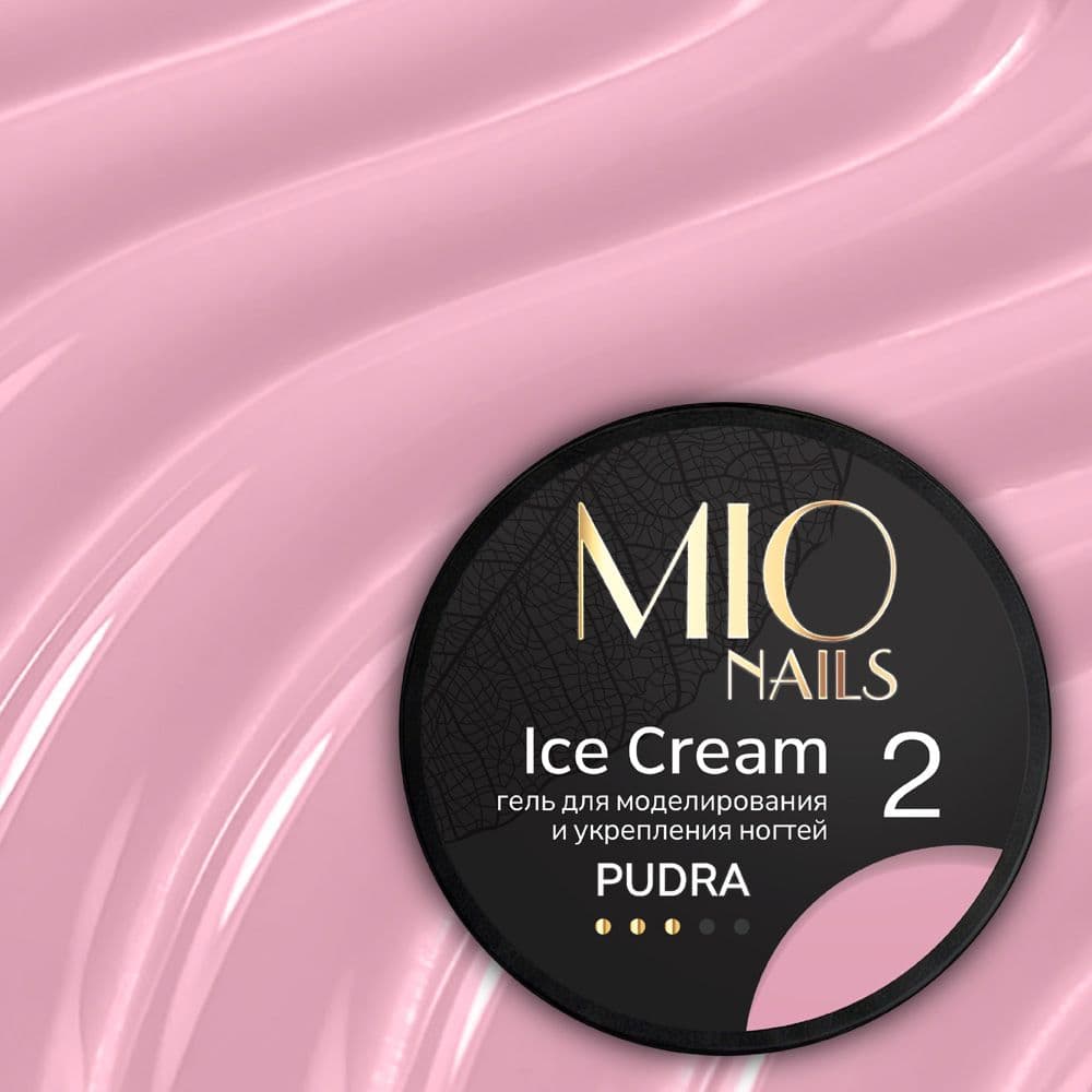 MIO Nails, Гель для моделирования ногтей Ice Cream Gel Pudra- #02 13г