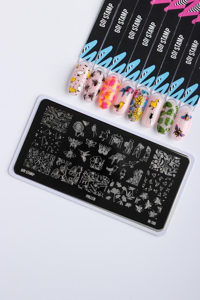 Go! Stamp, Пластина для стемпинга 188 Pollen