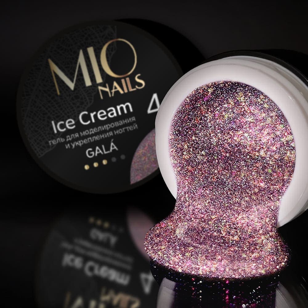 MIO Nails, Гель для моделирования ногтей Ice Cream Gel Gala- #04 13г