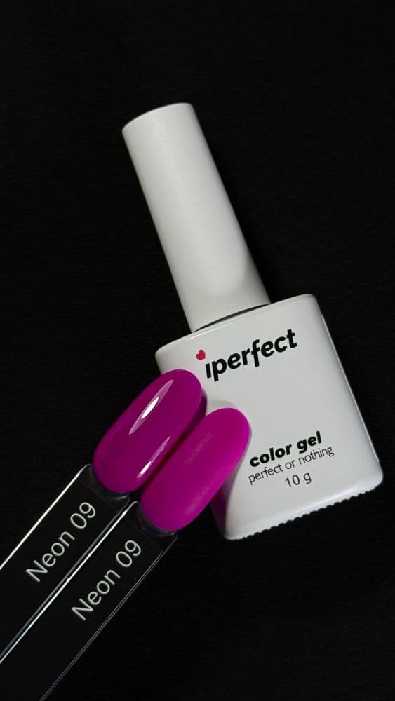 iPerfect, Neon color gel 09 - гель-лак для ногтей, 10гр флакон с кистью