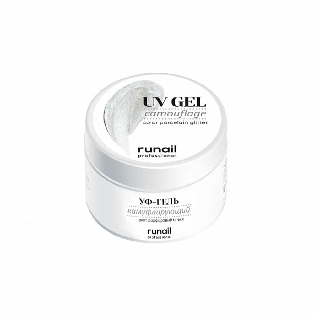 Runail, Камуфлирующий УФ-гель (цвет: фарфоровый блеск) 15 г №4071 #