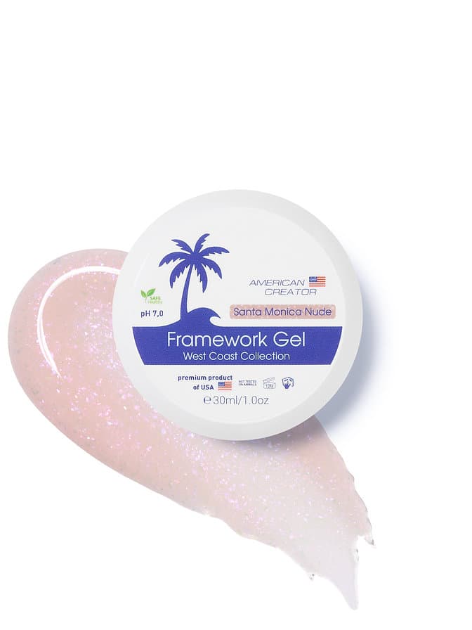 American Creator, Гель для наращивания ногтей West Coast-Framework Gel "Santa Monica Nude" (30ml)