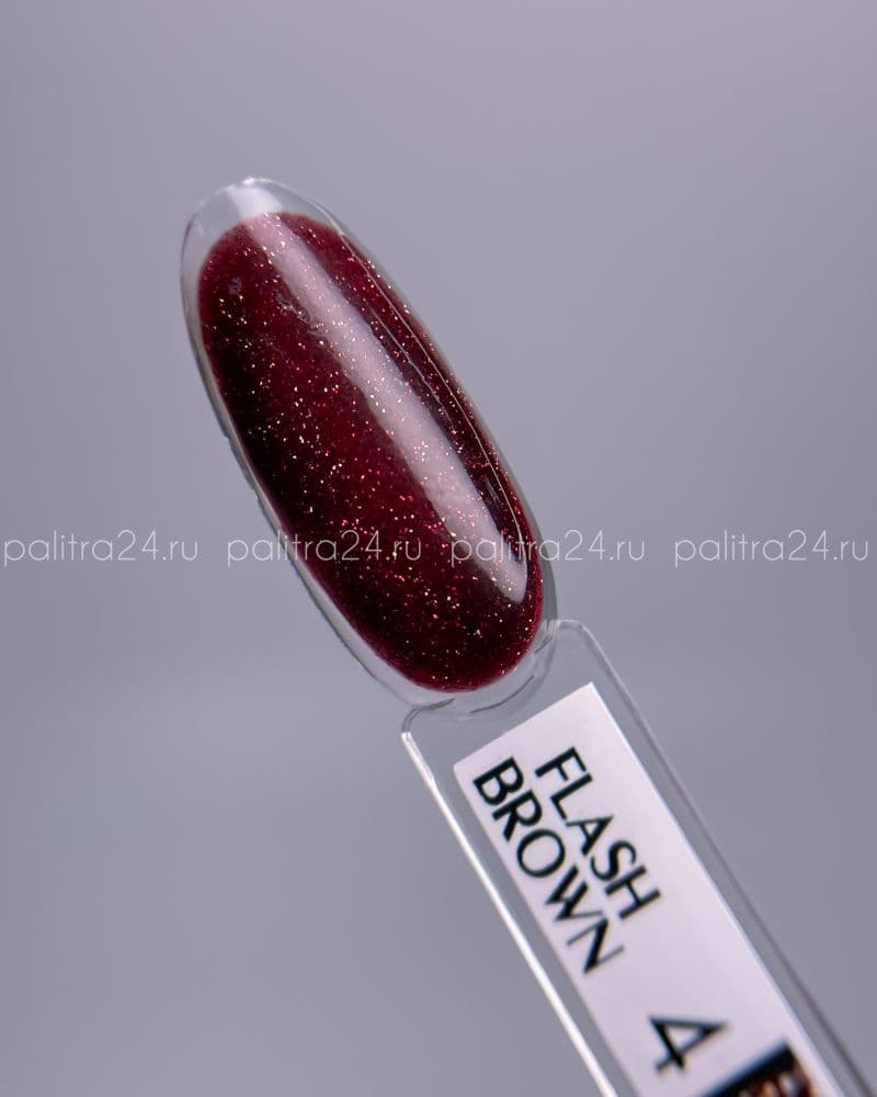 КИРА гель-лак FLASH BROWN 004 10 мл.