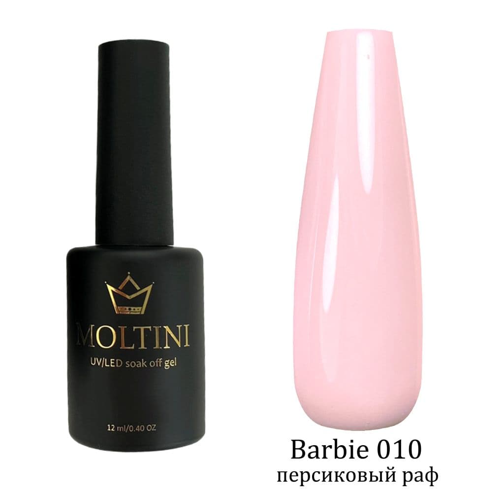 Moltini цветной гель-лак Barbie № 010. 12 мл.