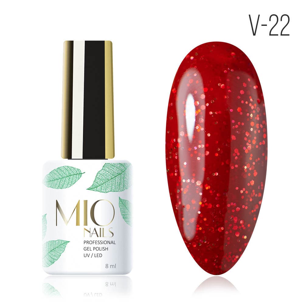 MIO Nails, V-22. Красный самоцвет
