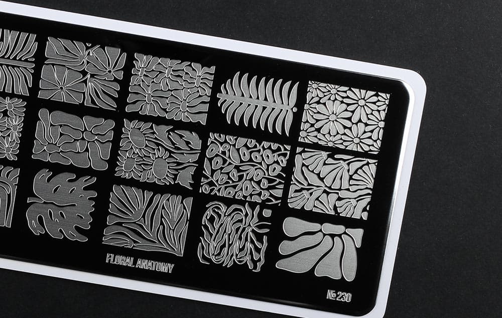 Go! Stamp, Пластина для стемпинга 230 Floral Anatomy