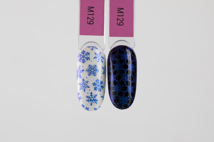 Swanky Stamping, Лак для стемпинга M0129 Индиго ,  6мл #