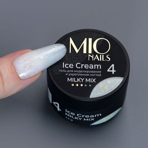 MIO Nails, Гель ICE Cream-MILKY MIX #04 13ml