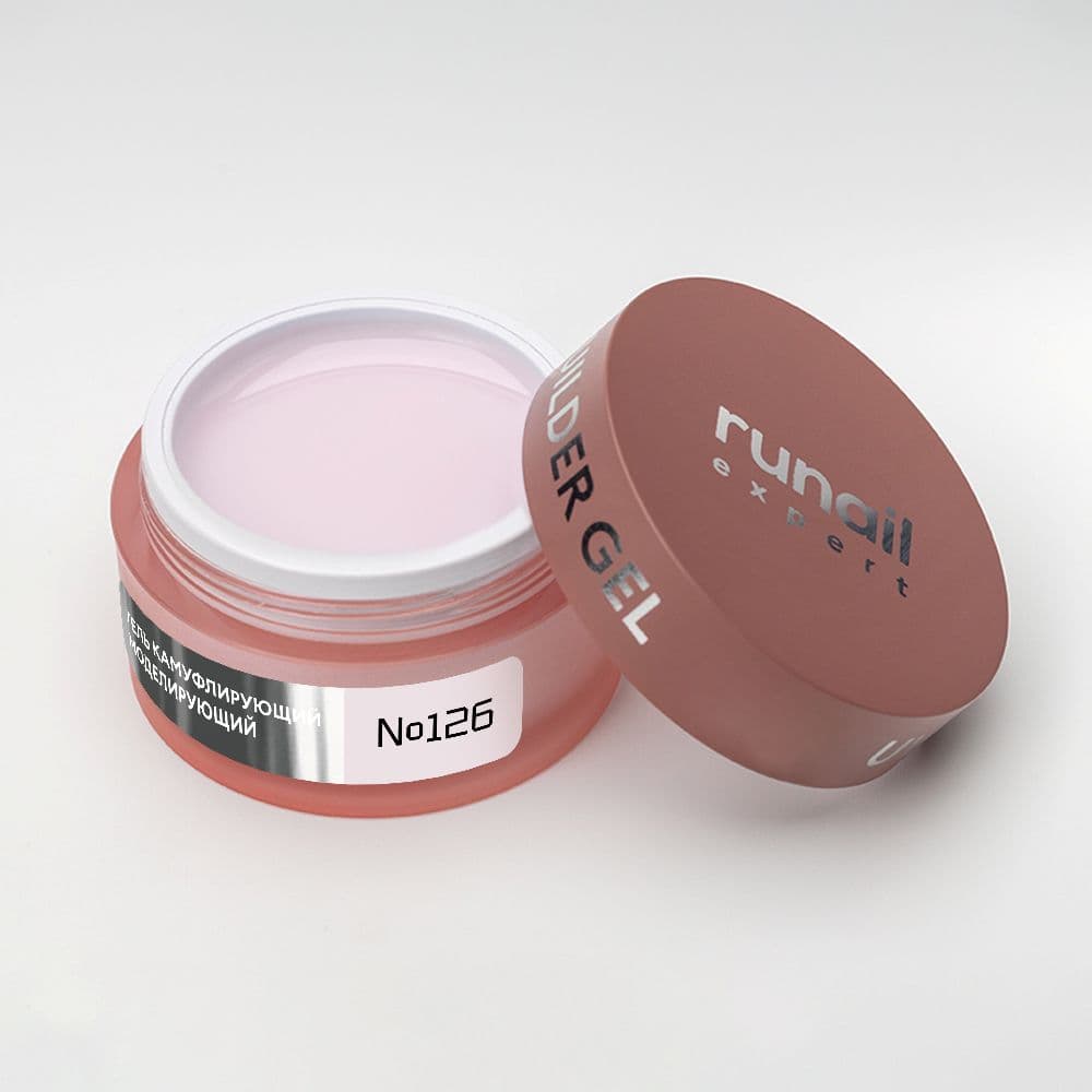 Runail, Гель моделирующий UV BULDER GEL Expert № 126, 50г банка