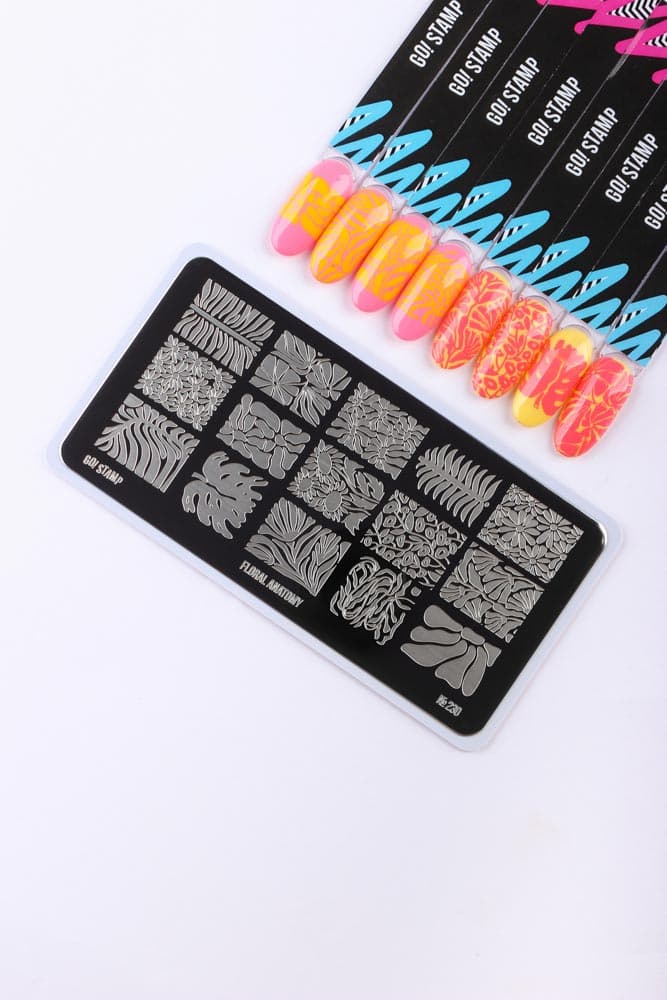 Go! Stamp, Пластина для стемпинга 230 Floral Anatomy
