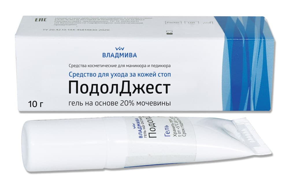 ВладМива, ПодолДжест гель мочевина 20% туба 10гр