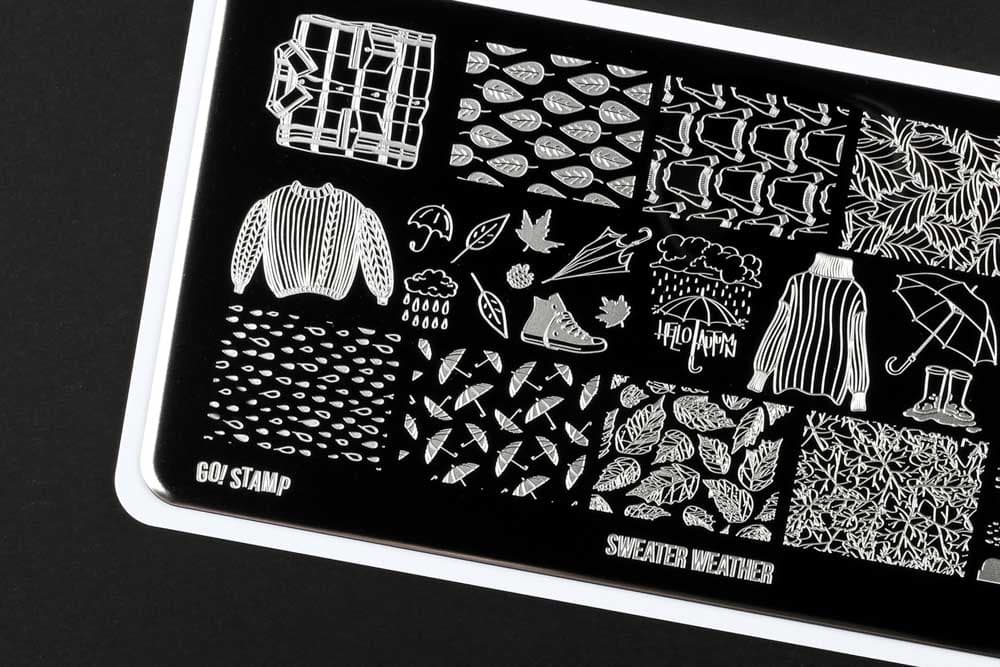 Go! Stamp, Пластина для стемпинга 242 Sweater Weather