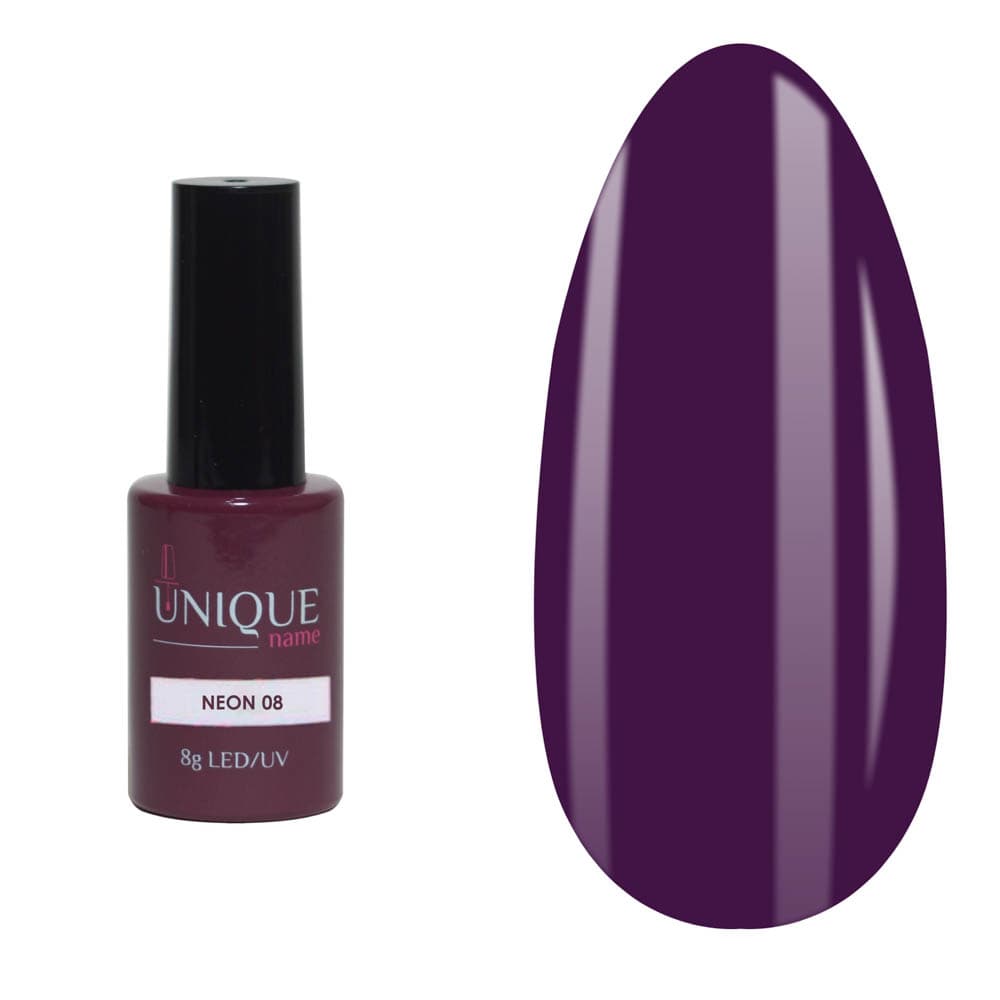 Unique, Гель-лак Неон 08 (Neon 08) (8ml)