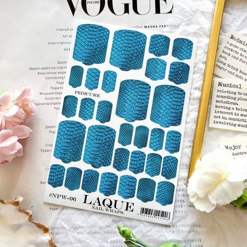 "LAQUE" Пленки PEDICURE WRAPS №6