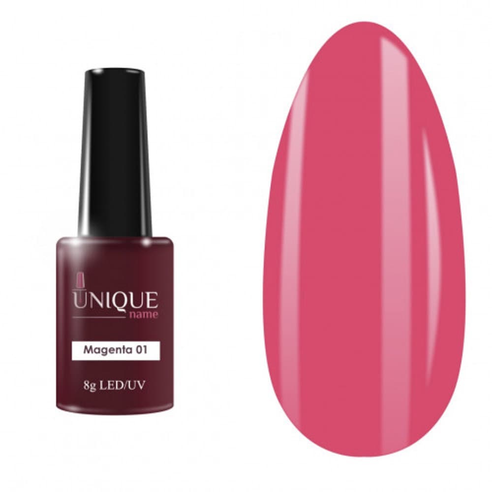 Unique, Гель-лак Маджента №01 (Magenta №01) (8ml)