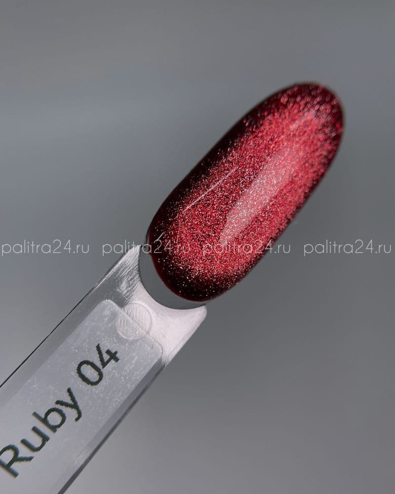 iPerfect, Ruby cat color gel 04 - гель-лак магнитный для ногтей 10гр стеклянный флакон с кистью