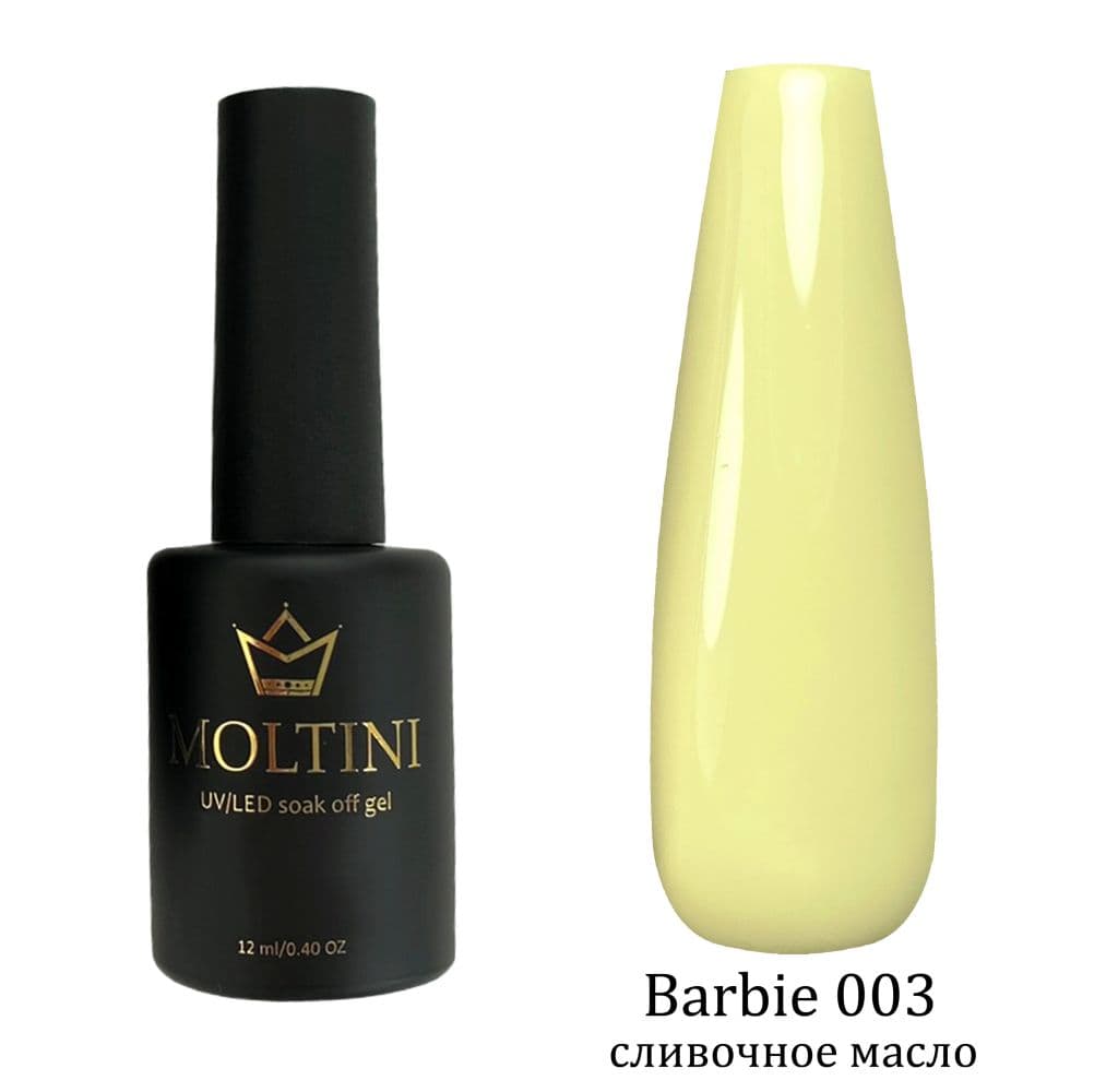 Moltini цветной гель-лак Barbie № 003. 12 мл.