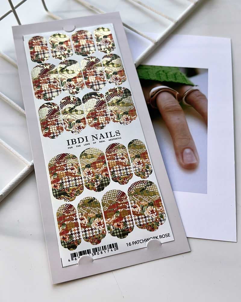 IBDI,  Пленки для маникюра IBDI NAILS 16 PATCHWORK ROSE