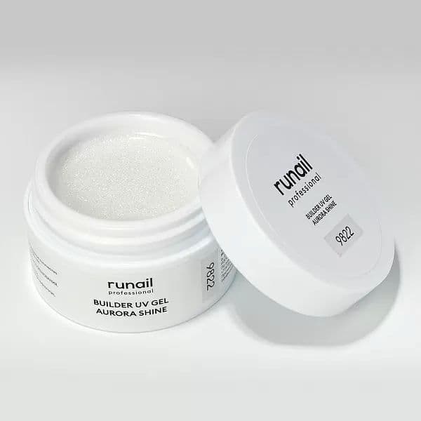 Runail, Моделирующий УФ-гель с шиммером BUILDER UV GEL AURORA SHINE 15 г №9822