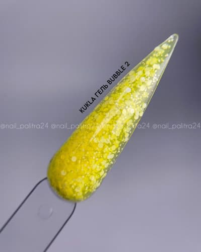 Kukla,  Bubble Гель 02 15мл солнечно-жёлтый