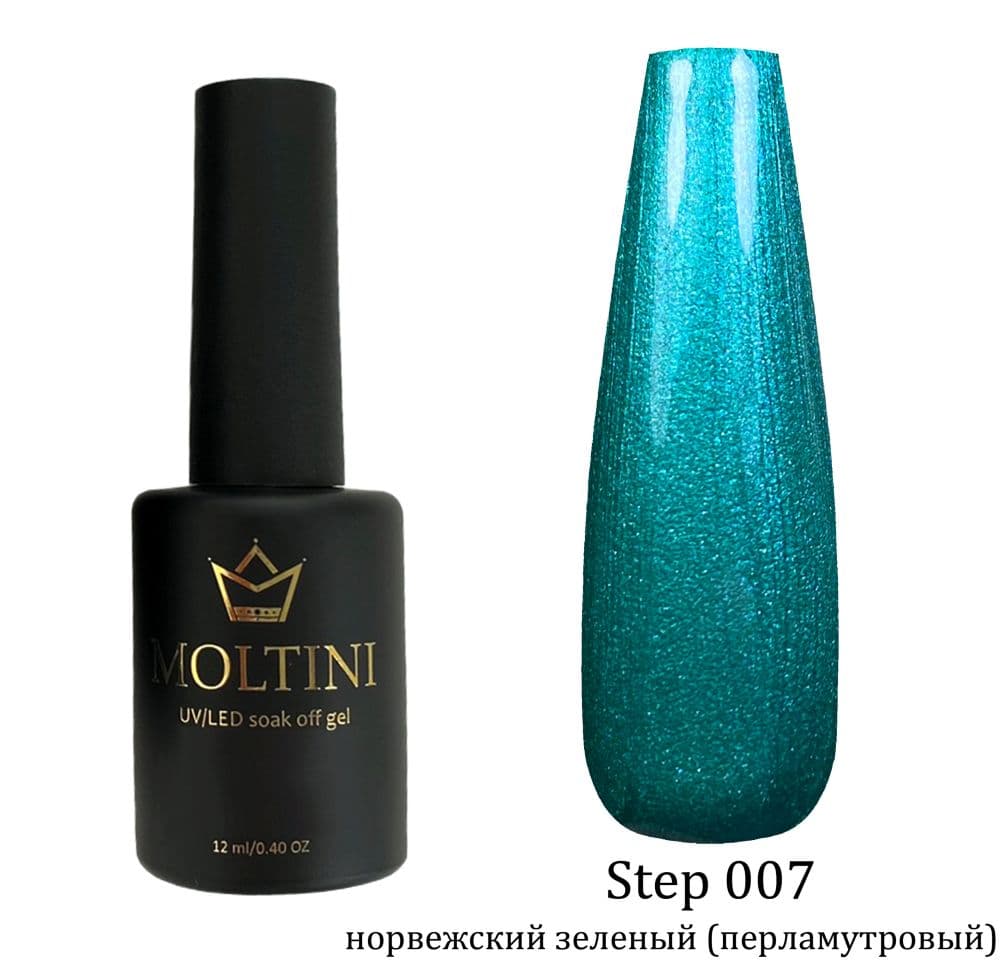 MOLTINI Цветной лак "Step" 007. 12 мл.