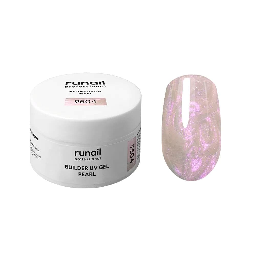 Runail, Моделирующий УФ-гель с жемчужным эффектом BUILDER UV GEL PEARL 15 г №9504