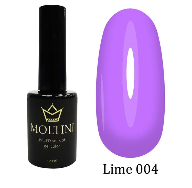 Moltini цветной гель-лак "Lime" 004. 12 мл.