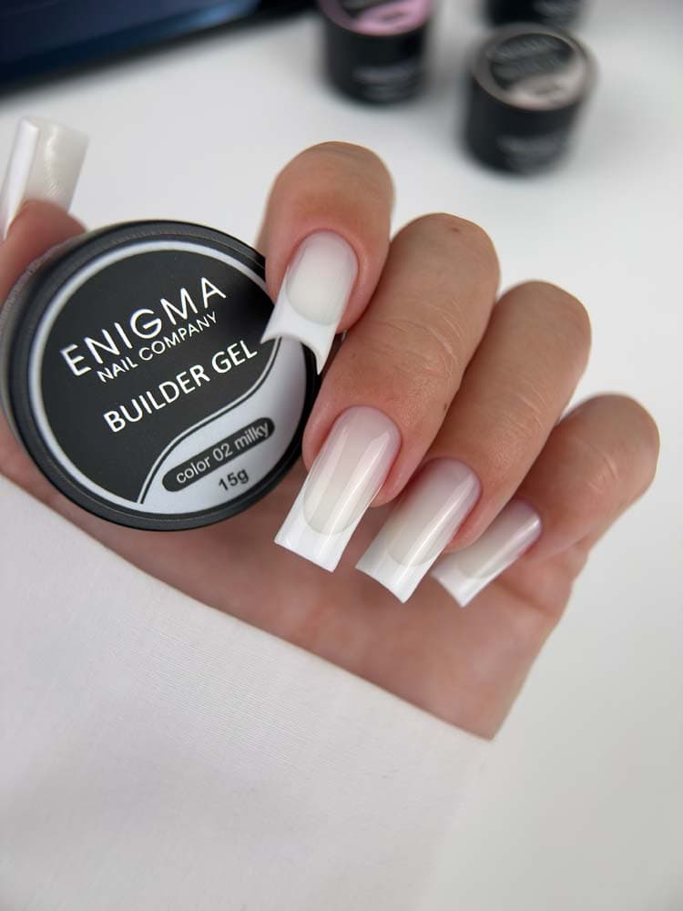 ENIGMANIC, Гель для наращивания  Builder gel Milky 02 15 мл.