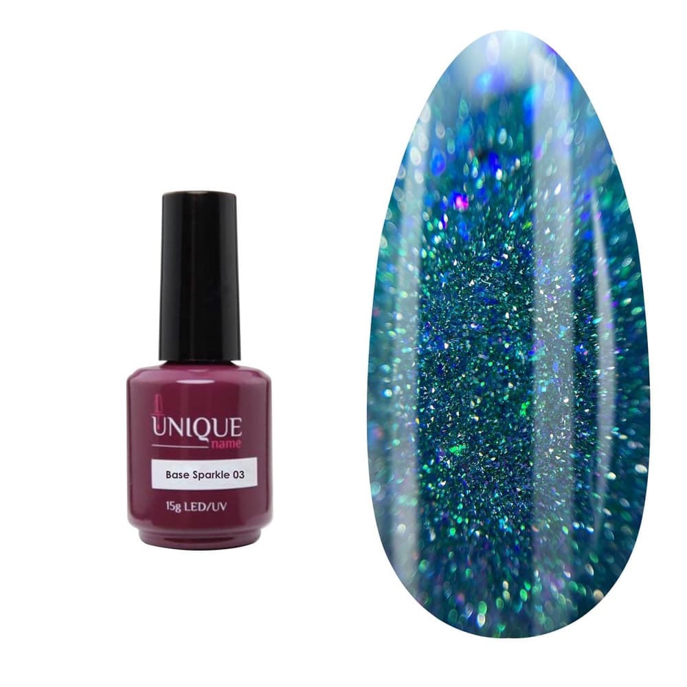 Unique, База Сияние 03 (Sparkle 03) (15ml) #