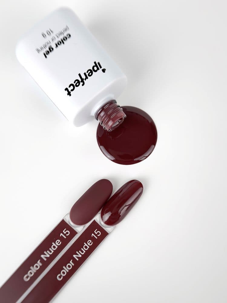 iPerfect, Nude color gel 15 - гель-лак для ногтей 10гр