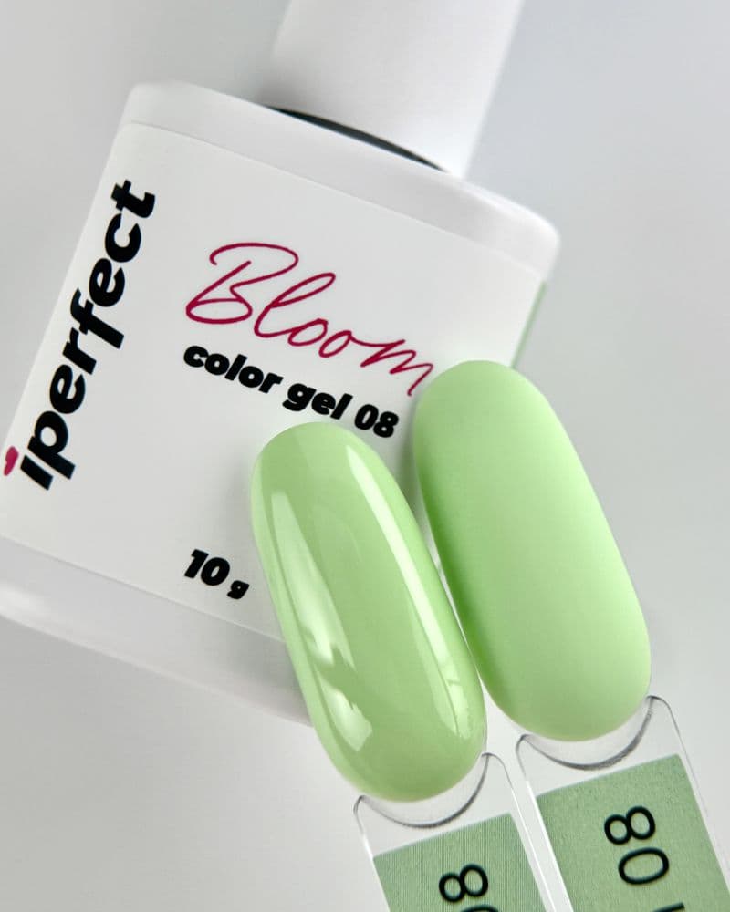 iPerfect, Bloom color gel 08 - гель-лак для ногтей, 10гр флакон с кистью